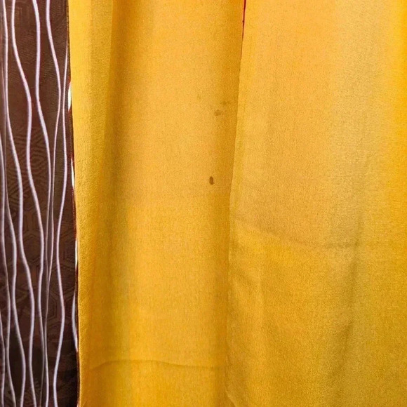 Vintage Silk Brown & White Kimono - Picture 12 of 12